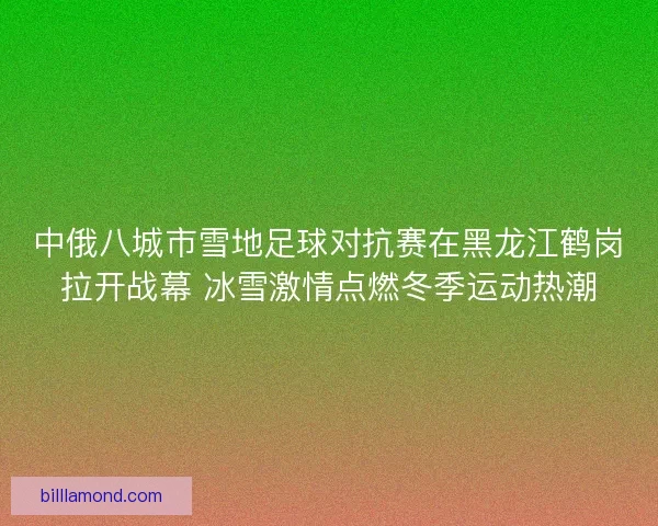 中俄八城市雪地足球对抗赛在黑龙江鹤岗拉开战幕 冰雪激情点燃冬季运动热潮